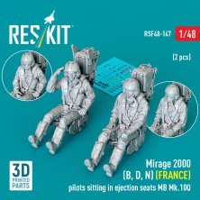 ResKit 1/48 Piloten Mirage 2000 B/D/N Frankreich Schleudersitz