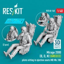 RESKIT 1/48 Mirage 2000 B/D/N Griechenland Piloten Schleudersitz