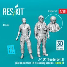 RESKIT 1/48 Pilot und Techniker A-10C Thunderbolt II