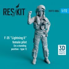 1/72 F-35A Lightning II female pilot standing 1