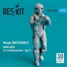 1/72 Mirage 2000 FRANCE male pilot standing 1