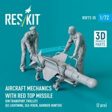 1/72 Aircraft mechanics with Red Top missile 2 fig