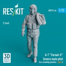 1/72 A-7 Corsair II Greece male pilot standing 2