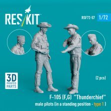 1/72 F-105 F,G Thunderchief male pilots.