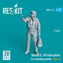 1/72 Rafale C, M male pilot standing type 1