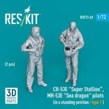 1/72 CH-53E Super Stallion, MH-53E pilots 2x