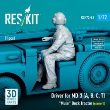 1/72 Driver for MD-3 A,B,C,T Deck Tractor Typ 1