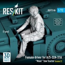1/72 Female driver for A/S-32A-31A Tow Tractor