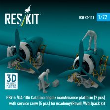 Reskit 1/72 PBY-5 / OA-10A Catalina Plateforme Maintenance