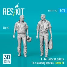 RESKIT 1/72 Pilotes F-14 Tomcat Position debout 2 pcs