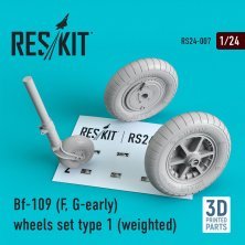 1/24 Bf-109 wheels type 1