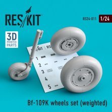 1/24 Bf-109K wheels set