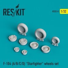 1/32 F-104 Starfighter wheels