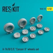 1/32 Vought A-7A/A-7B/A-7C/A-7E Corsair II wheels set