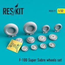 1/32 F-100 Super Sabre wheels set