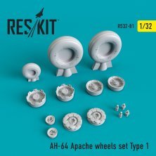 1/32 AH-64 Apache wheels Type 1