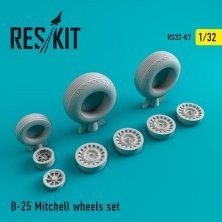 1/32 North-American B-25H/B-25J Mitchell wheels set