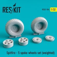 1/32 Spitfire 5 spoke wheels set