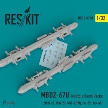 1/32 MBD2-67U 2 pcs Multiple Bomb Racks
