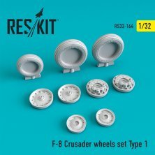 1/32 F-8 Crusader wheels Type 1