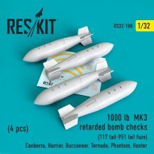 1/32 1000 lb MK3 retarded bomb checks