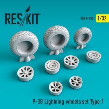 1/32 P-38 Lightning wheels Type 1