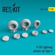 1/32 P-38 Lightning wheels Type 2