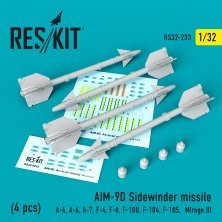 1/32 AIM-9D Sidewinder missile