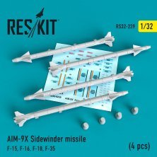 1/32 AIM-9X Sidewinder missile