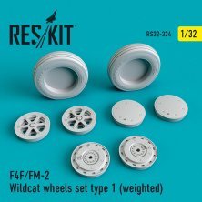 1/32 F4F/FM-2 Wildcat wheels set type 1