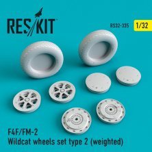 1/32 F4F/FM-2 Wildcat wheels set type 2