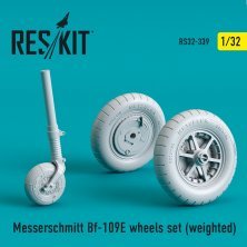 1/32 Messerschmitt Bf-109E weighted wheels set