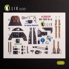 1/35 Bf-109 G-6 interior 3D for Border Models