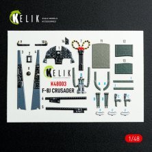 1/48 F-8J Crusader interior 3D for Hasegawa