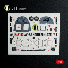 RESKIT AV-8A Harrier Late Interior 3D 1/48 for Kinetic