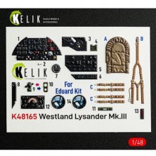 Reskit 1/48 Westland Lysander Mk.III 3D Interior Eduard