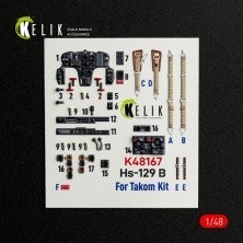 RESKIT 1/48 Hs-129 B Interior 3D for Takom