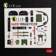 Kelik 1/48 Mirage F1C/CR Int�rieur 3D ITA
