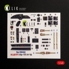 Kelik 1/48 Int�rieur 3D He-111 H-16 pour ICM