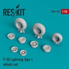 1/48 P-38 Lightning Type 1 wheels