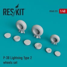 1/48 P-38 Lightning Type 2 wheels