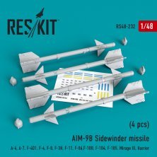 1/48 AIM-9B Sidewinder missile