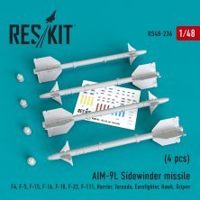 1/48 AIM-9L Sidewinder missile