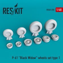 1/48 P-61 Black Widow wheels