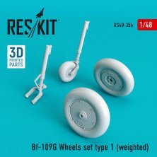 1/48 Bf-109G Wheels set type 1