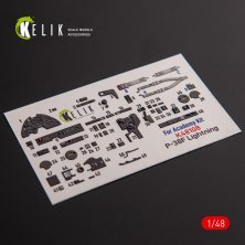 1/48 P-38F Lightning interior 3D decal for Academy