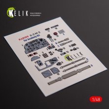 1/48 IL-2M3 interior 3D decal for Academy/ACCUR