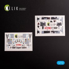 1/72 F-100F interior 3D for Trumpeter