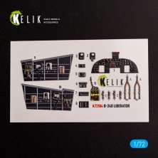 1/72 B-24D Liberator interior 3D for Hasegawa
