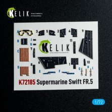 RESKIT 1/72 Supermarine Swift FR.5 Interior 3D Airfix